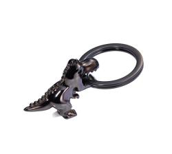 Troika Key-ring T-rex Gunmetal Grey
