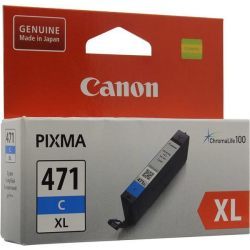Canon CLI-471XL Cyan High Yield Printer Ink Cartridge Original 0347C001 Single-Pack
