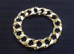 9ct Solid Gold Bracelet 23cm X 14mm