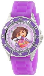 Nickelodeon Kids' DOR9014 Dora The Explorer Time Teacher Watch With Purple Band