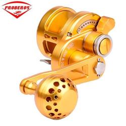 Deals on Proberos Trolling Reel Jig Fishing Reels Heavy Duty Sea Ocean Big  Offshore Fishing Reel For Trout Bass Aluminum Cnc Machined Max Drag Power  30LB&35LB&, Compare Prices & Shop Online