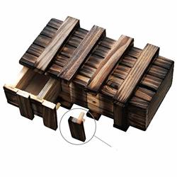 Yesyes Wooden Puzzle Box Steps Brain Trick Secret Drawer Magic Iq Test Brand Toys