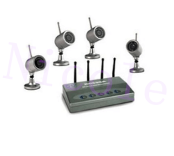 4 Channels Wireless Security Surveillance Kit 4 Ch Night Vision Outdoor Waterproof Cameras Av In out
