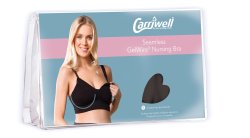 Carriwell XL Seamless Gelwire Nursing Bra in Black