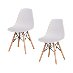 Turin Lifestyle Chair White Set Of 2 Chairs