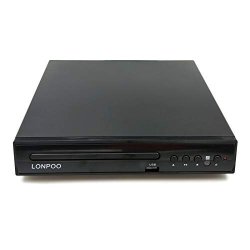 Progressive Scan DVD Player For Tv Lonpoo Region Free Home DVD Player Cd Player With Rca Cable USB Port & Divx Playback