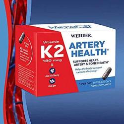 Weider Artery Health With Vitamin K2 60 Veggie Caps