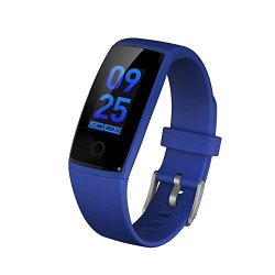 Smart Watch Vacio Smart Watch Wristband Heart Rate Monitor Activity Fitness Tracker Pedometer Smart Bracelet For Ios Iphone Android Samsung LG Men Women Kids blue