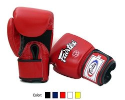 Fairtex Muay Thai Boxing Gloves BGV1 Br Breathable Red 16 Oz Training & Sparring Gloves For Kick Boxing Mma K1