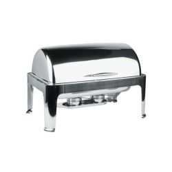 Rectangular Roll Top Chafing Dish - Stainless Steel
