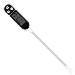 Stainless Steel Digital Cooking Thermometer - White