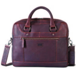 Brando Silviano Leather Pull-up Briefcase