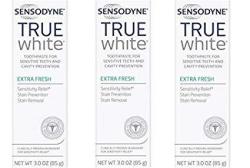 Sensodyne True White Fluoride Toothpaste For Sensitive Teeth Extra Fresh 3.0 Oz By Sensodyne