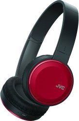 Jvc Lightweight Flat Foldable On Ear Colorful Lightweight Headband W MIC Red HAS190MR
