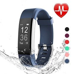 LETSCOM Fitness Tracker Hr Heart Rate Monitor Watch IP67 Waterproof Activity Tracker With Step Counter And Sleep Monitor Pedometer Watch Smart Wristband For Kids