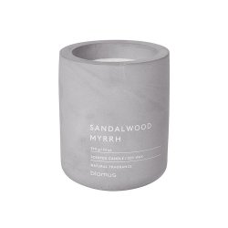 Scented Candle In Container Sandalwood And Myrrh Grey Fraga Large