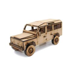3D Wooden Model Vehicles Land Rover