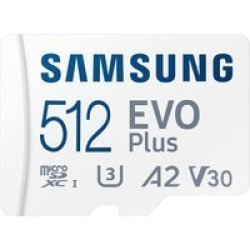 Samsung Evo Plus 512GB Uhs-i Class 10 Microsdxc Storage Card