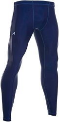 Compressionz Men's Compression Pants Base Layer Running Tights Gym Leggings Navy XL