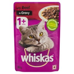 Whiskas Catfood Beef In Gravy 85G