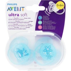 Avent Soother Deco Twin Pack 0 - 6M