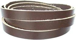 Jewelry Craft Supply 1/4 x 36 5oz Genuine Leather Brown CleverDelights Premium Cowhide Leather Strap