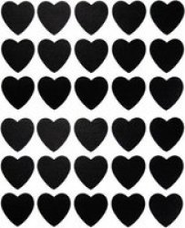 Dala Chalk Board Stickers - Hearts 30 Stickers