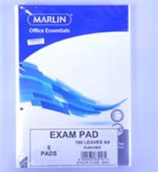 Freedom A4 Exam Pads - Punched 100 Page-pack Of 5 Retail Packaging No WARRANTY  FEATURES:100 PAGESA45 Pads Pack Faint & Margin 