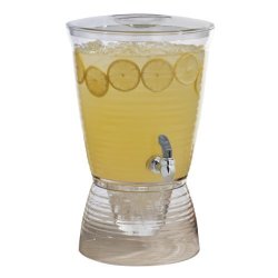 Kook Mason Jar Glass Drink & Beverage Dispenser with Stainless Steel