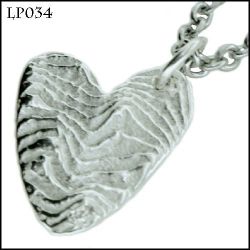 Sterling Silver Arty Heart Pendant