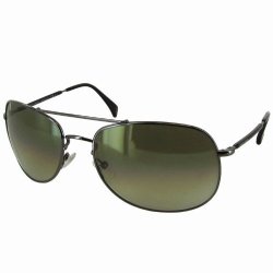 Giorgio Armani 840 S Men's Aviator Full Rim Lifestyle Sunglasses - Dark Ruthenium gray Size 61 19-135