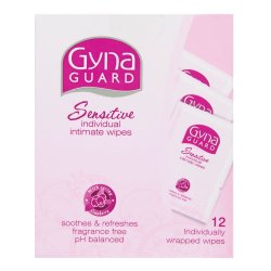 Gynaguard Individual Intimate Wipes 12'S
