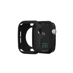 Silicone Protection Guard For Apple Watch Series 4 5 6 Se 44MM - Black