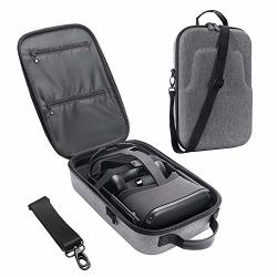 Hijiao Hard Travel Case For Oculus Quest VR Gaming Headset And Controllers Accessories Waterproof Shockproof Carring Case Gray
