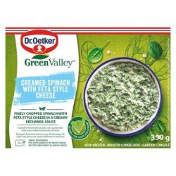 Dr. Oetker Green Valley Frozen Creamed Spinach & Feta 350G