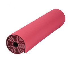 - Tpe Yoga Mat 180X60X0.8CM - Red black