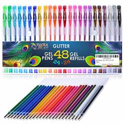 Gel Pens 33 Color Gel Pen Fine Point Colored Pen Set with 40% More Ink for  Adult