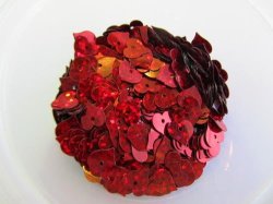 Sequins Shapes- Red Heart - 70pc