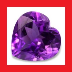 Amethyst - Best Purple Heart Facet - 0.385cts