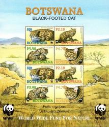 Botswana - 2005 Wwf Black-footed Cat Ms Mnh Sg 1044