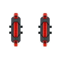 Set Of 2 - Rechargeable Bicycle LED Tail Light