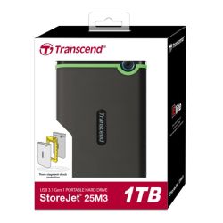 Transcend Storejet 25M3 1TB USB 3.1 Gen 1 Portable Hard Drive