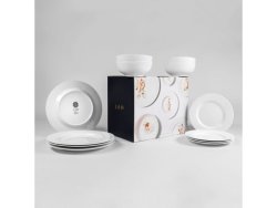 White Dinnerware Set 12-PIECE