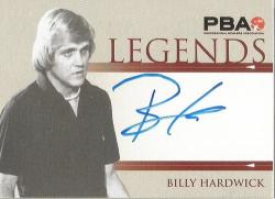 Billy Hardwick - "rittenhouse Pba Tenpin Bowling" 2008 - Certified "legends Autograph" Trading Card