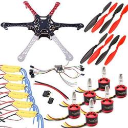 F3 550MM NAZE32 Hexacopter Drone Kit With 2212 Brushless Motors 30A Blheli Esc 2-3S 1045 Propellers And Flight Controller