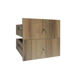 Storage Cube Drawers Set Of 2 Oak