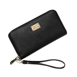 Gbsell Lady Women Wallet Purse Clutch Bag Pu Leather Card Holder New Fashion Black