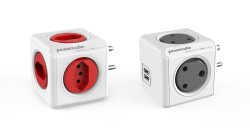 Allocacoc Powercube Red Type M +5N & Powercube USB Grey Type Mm - Bundle