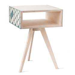 Hexa Bedside Table - Green Screen