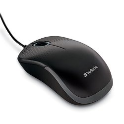 Silent Verbatim Corded Optical Mouse Black